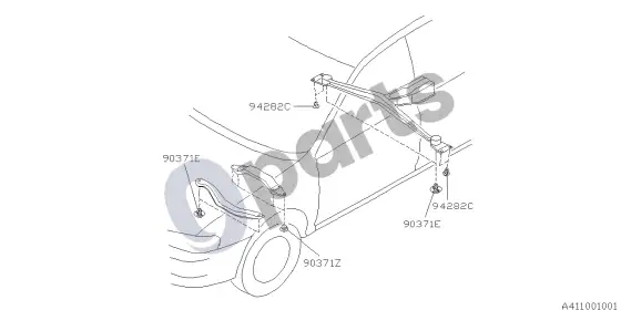 Subaru Impreza II apsauga – schema