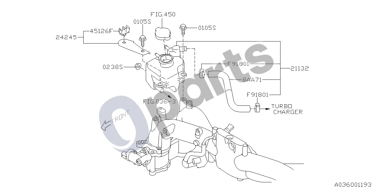 Subaru Impreza III (2008–2011) Vandens bakelis schema – pozicija 21132: Vandens bakelio mazgas