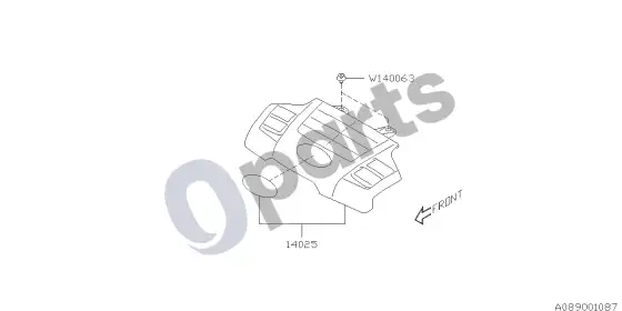 Subaru Legacy variklio dangtis – schema