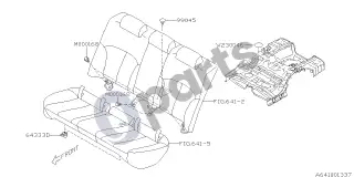 Subaru Legacy (2010–2016) Tvirtinimo detalės, S +SOBK – schema
