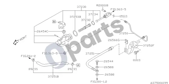 Subaru Levorg sankabos valdymo sistema – schema