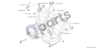 Subaru Tribeca (2008–2016) Antras – schema