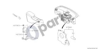 Subaru Tribeca (2008–2016) Jutiklis – schema