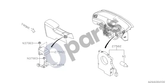 Subaru Tribeca jutiklis – schema