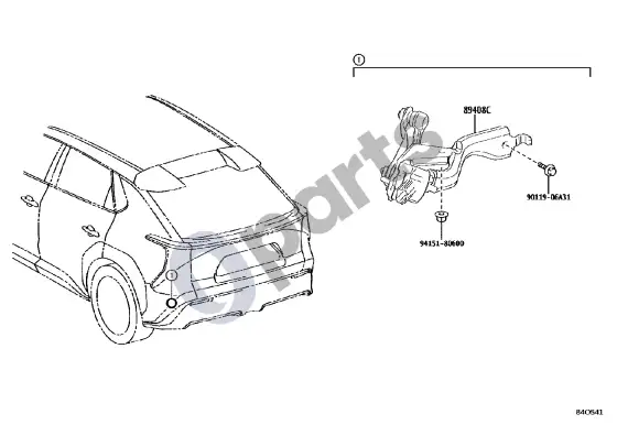 Toyota bZ4X elektroninis aukščio reguliavimas – schema