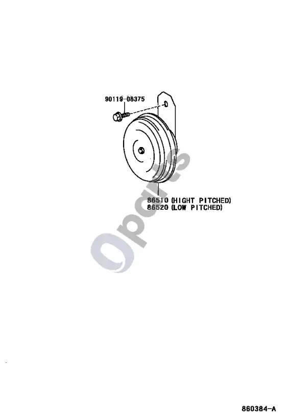 Toyota Corolla E110 signalas – schema