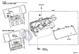 Toyota Corolla E120 E130 (2004–2007) Prietaisas – schema