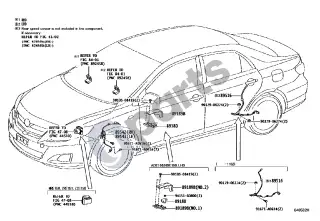 Toyota Corolla E140 E150 (2007–2013) ABS ir VSC – schema