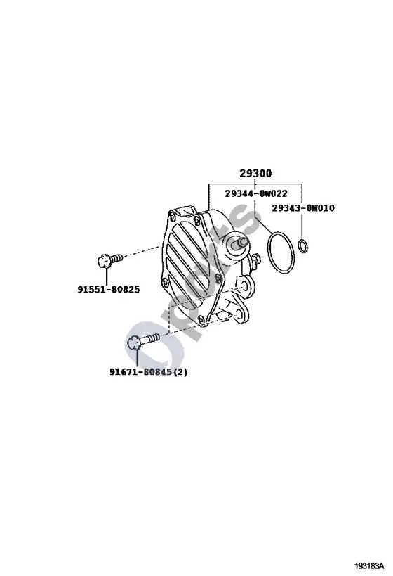 Toyota Corolla E140 E150 vakuuminis siurblys – schema