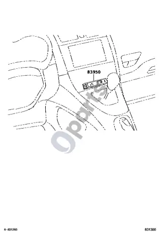 Toyota Corolla E140 E150 (2007–2013) Indikatorius – schema
