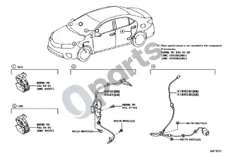Toyota Corolla E160 E170 (2013–) ABS ir VSC – schema