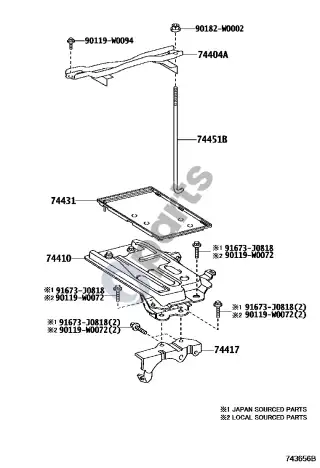 Toyota Corolla E160 E170 (2013–) Akumuliatoriaus lizdas – schema