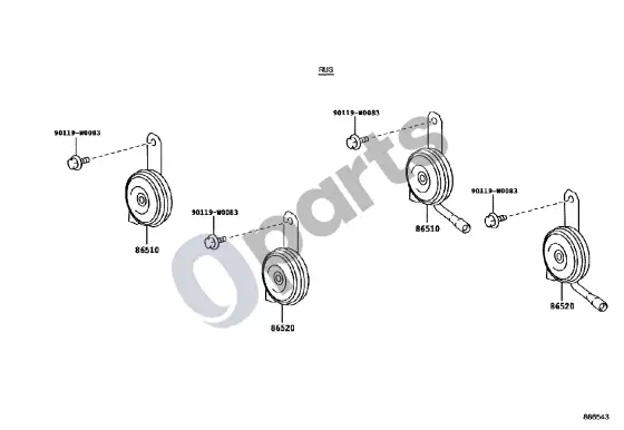 Toyota Corolla E160 E170 signalas – schema