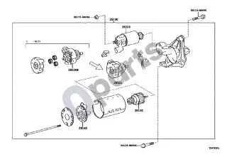 Toyota Corolla E160 E170 (2013–) Starteris – schema