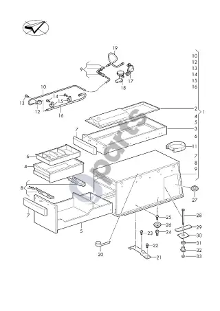 Volkswagen Caddy (2020–) Virtuvės modulis – schema