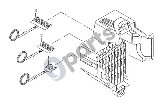 Volkswagen Passat B7 jungė – schema
