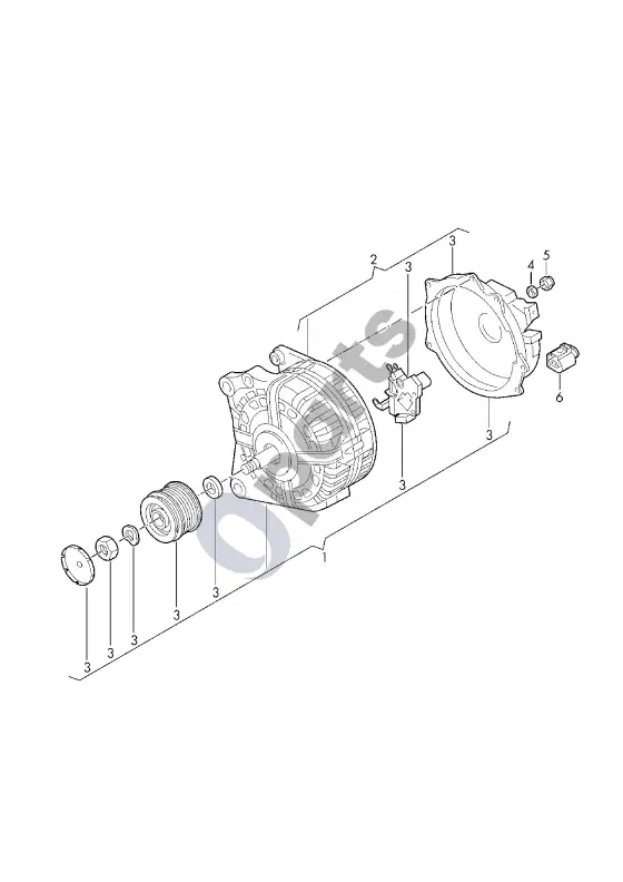 Volkswagen Teramont generatorius – schema