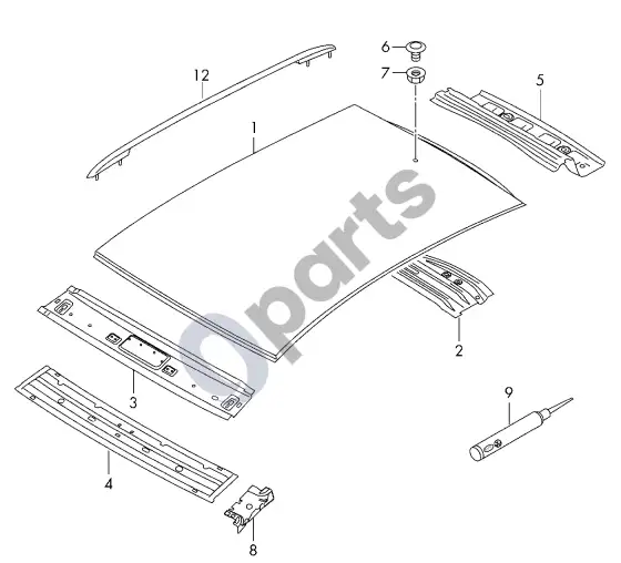 Volkswagen Up stogas – schema