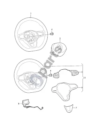 Volkswagen Virtus (2018–) Vairas – schema