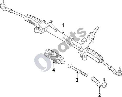 Volvo S40 vairo stiprintuvo siurblys ir žarnos (2008 2 4I) – schema