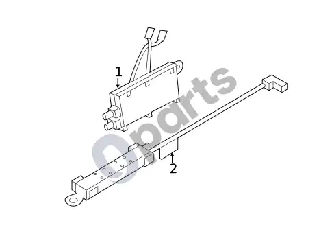 Volvo S40 antena ir radijas – schema