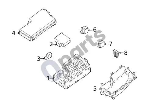 Volvo S40 elektros komponentai (1) – schema