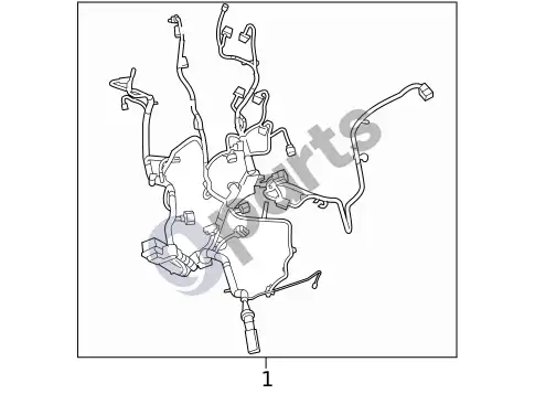 Volvo S40 laidų pynė – schema