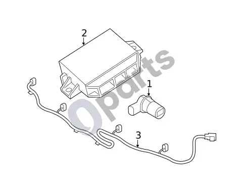 Volvo S40 parkavimo pagalba (1) – schema