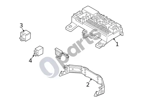 Volvo S40 relės – schema