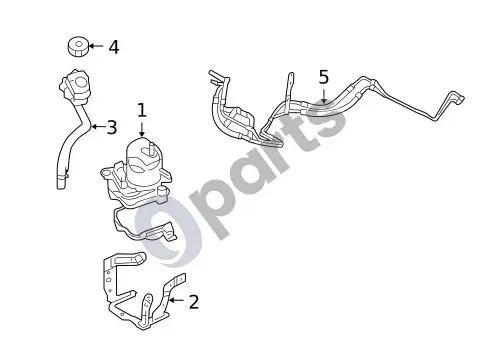 Volvo S40 siurblys ir žarnos – schema
