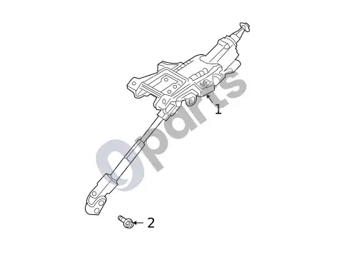 Volvo S40 vairo kolonėlės komplektas – schema