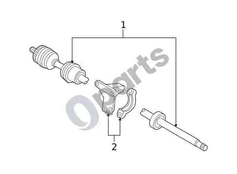 Volvo S40 varomieji velenai (1) – schema