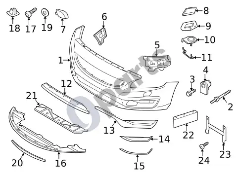 Volvo S60 išorės apšvietimas (1) – schema