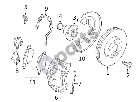 Volvo S60 jutikliai (1) – schema