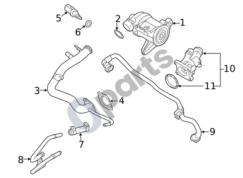 Volvo S60 jutikliai (1) – schema