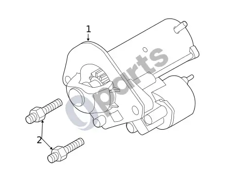 Volvo S60 starteris (1) – schema