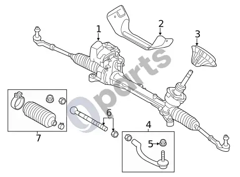 Volvo S60 tarpikliai ir sandarinimo sistemos – schema