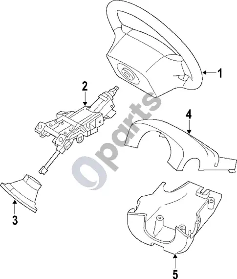 Volvo S60 vairas – schema