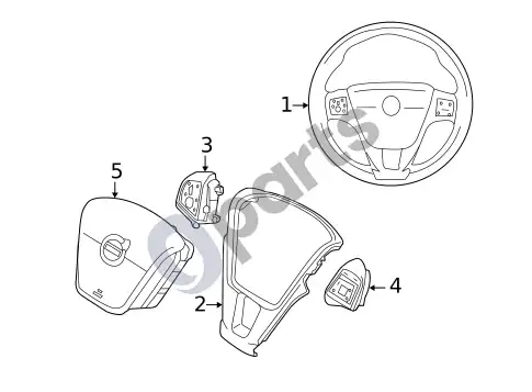 Volvo S60 vairas – schema