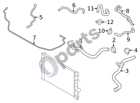 Volvo S60 žarnos ir vamzdeliai – schema