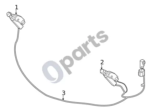Volvo S60 apiplovimo sistemos komponentai – schema