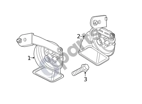 Volvo S60 garso signalai – schema