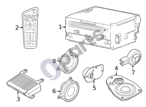 Volvo S60 garso sistema – schema