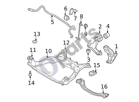 Volvo S60 įvorės (1) – schema