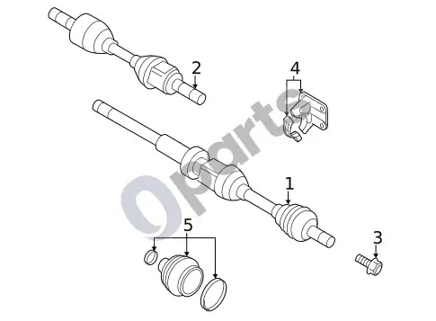 Volvo S60 varantieji pusašiai – schema