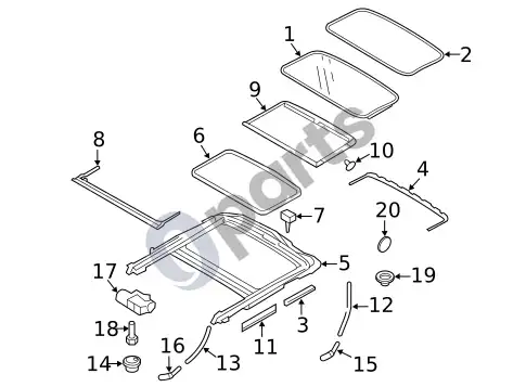Volvo S60 stoglangis – schema