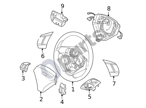 Volvo S60 vairas – schema