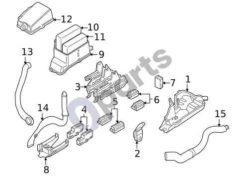 Volvo S60 valdymo blokai – schema