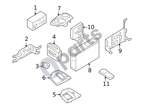 Volvo S60 valdymo blokai – schema