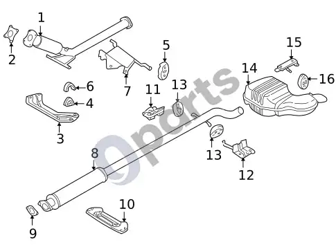 Volvo S60 duslintuvai (2005 2 4) – schema